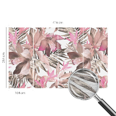 Høj kvalitet fototapet med motiv af eksotiske blomster