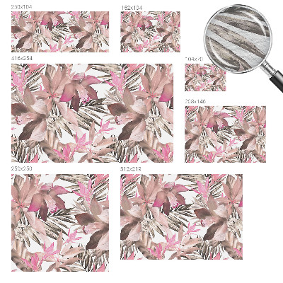 Høj kvalitet fototapet Eksotiske blomster