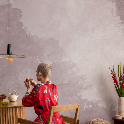 Stor fototapet med et lilla abstrakt motiv