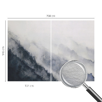 3D fototapet Bjergtåge