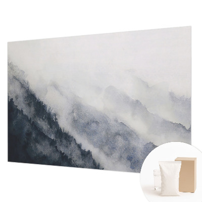 3D fototapet Bjergtåge