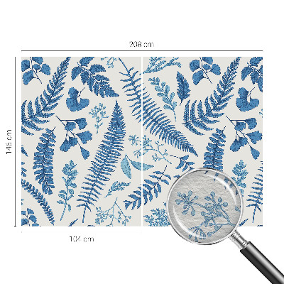 Vlies fototapet med botaniske mønstre