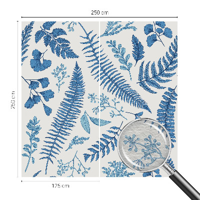 Vlies fototapet med botaniske mønstre