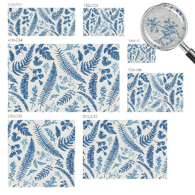 Vlies fototapet med botaniske mønstre