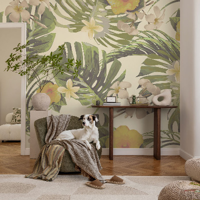 Fotostat med motiv af eksotisk flora
