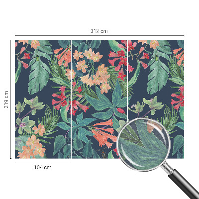 Fotovæg Tropiske blomster