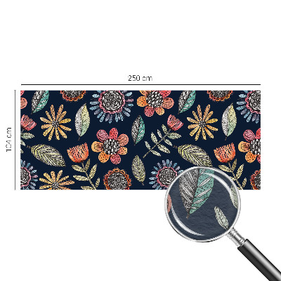 Fototapet stue Blomstermosaik