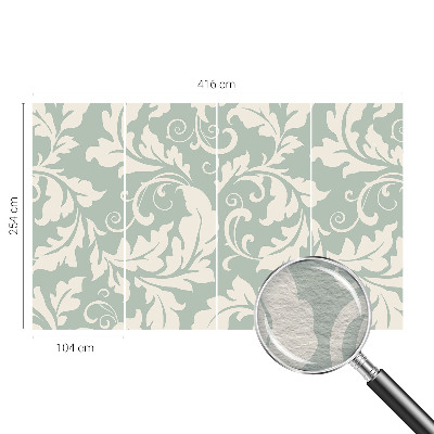 Fototapet soveværelse Dekorative blade