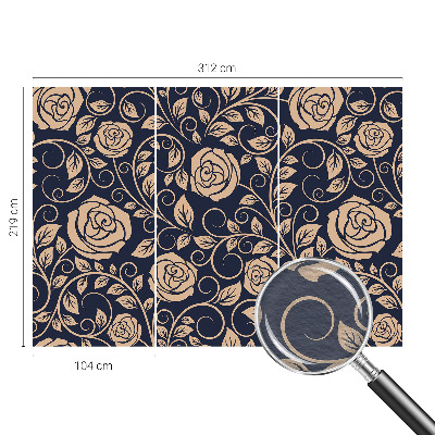 Fototapet efter mål Romantiske blomster