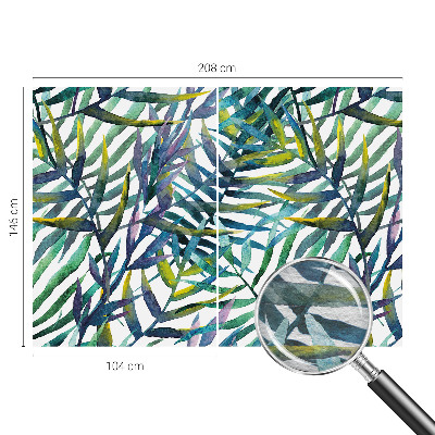 Fotovæg soveværelse Eksotisk vegetation