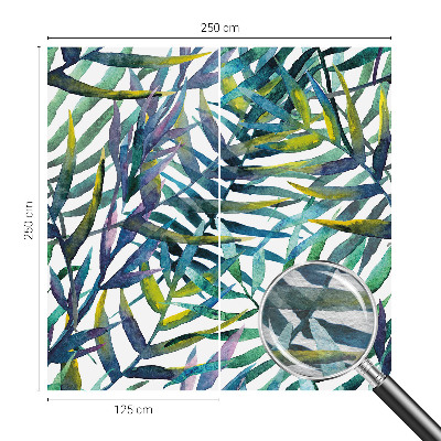 Fotovæg soveværelse Eksotisk vegetation