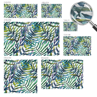 Fotovæg soveværelse Eksotisk vegetation