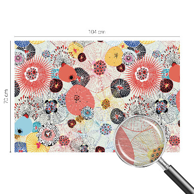 Stor fototapet Farverige blomster