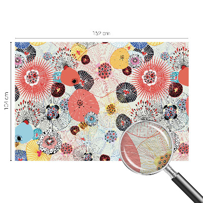 Stor fototapet Farverige blomster