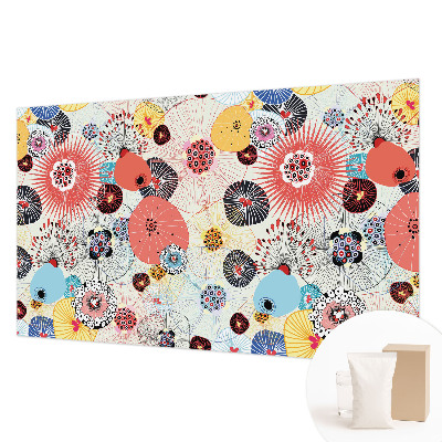 Stor fototapet Farverige blomster