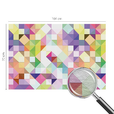 Høj kvalitet fototapet Farverige former