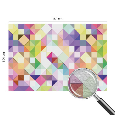 Høj kvalitet fototapet Farverige former