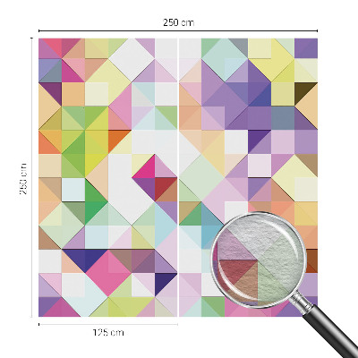 Høj kvalitet fototapet Farverige former