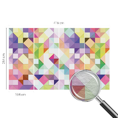 Høj kvalitet fototapet Farverige former