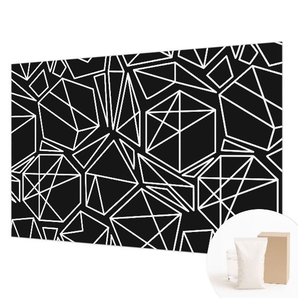 3D fototapet med moderne abstrakt motiv