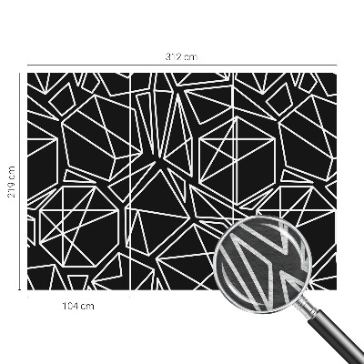 3D fototapet med moderne abstrakt motiv