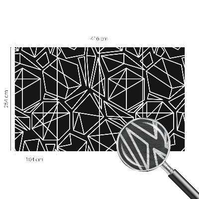 3D fototapet med moderne abstrakt motiv