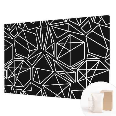 3D fototapet med moderne abstrakt motiv