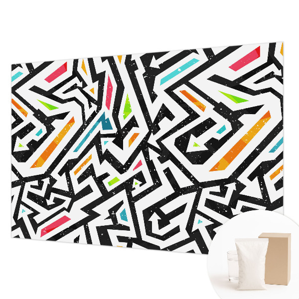 Non-woven fototapet med abstrakt mosaikmotiv