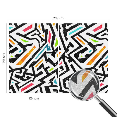 Non-woven fototapet med abstrakt mosaikmotiv