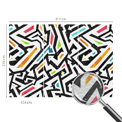 Non-woven fototapet med abstrakt mosaikmotiv