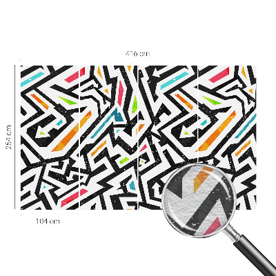 Non-woven fototapet med abstrakt mosaikmotiv