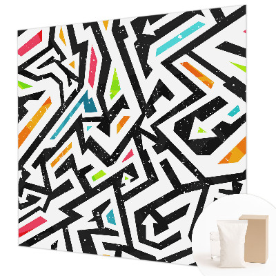 Non-woven fototapet med abstrakt mosaikmotiv