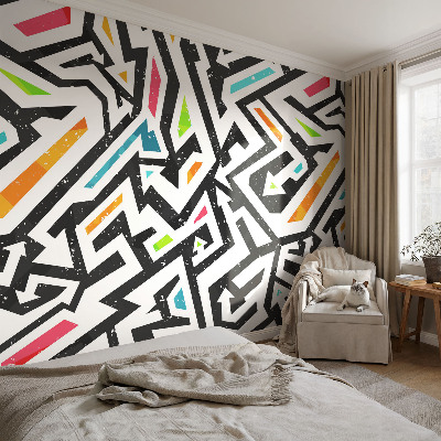 Non-woven fototapet med abstrakt mosaikmotiv