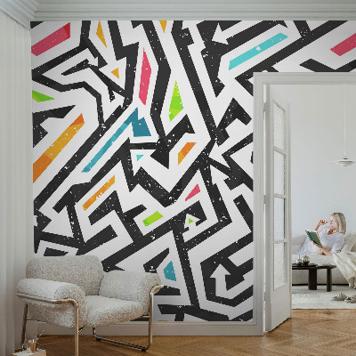 Non-woven fototapet med abstrakt mosaikmotiv