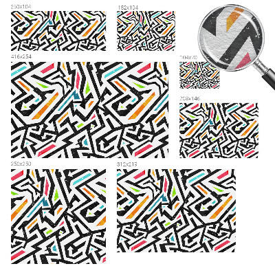 Non-woven fototapet med abstrakt mosaikmotiv
