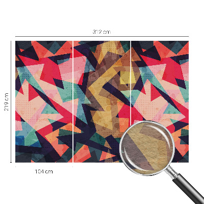 Fototapet stue Farverigt mønster