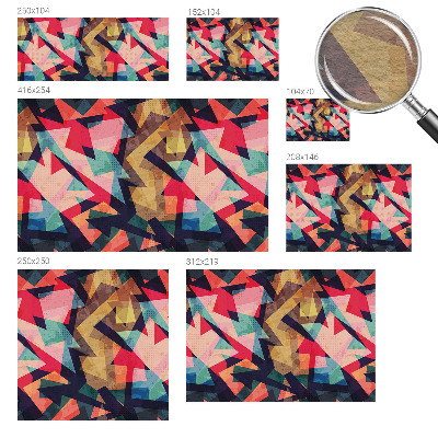 Fototapet stue Farverigt mønster