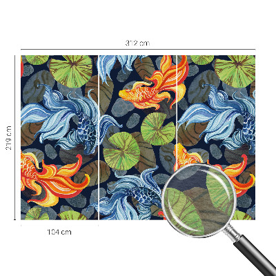 Fototapet børneværelse Fiskemønstre