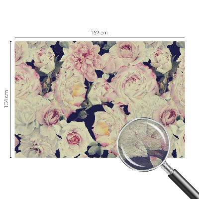 Modern fototapet med motiv af en blomsterbuket