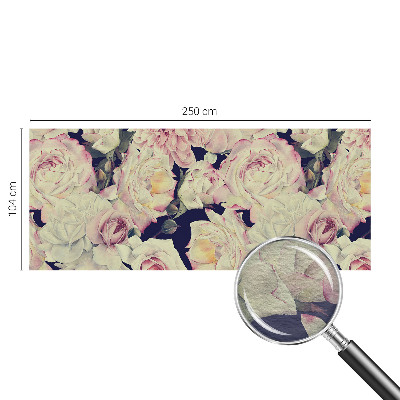 Modern fototapet med motiv af en blomsterbuket