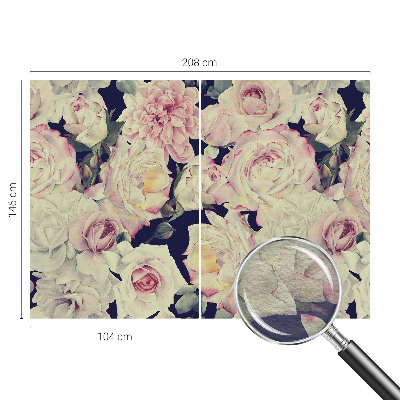 Modern fototapet med motiv af en blomsterbuket
