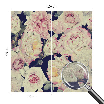 Modern fototapet med motiv af en blomsterbuket