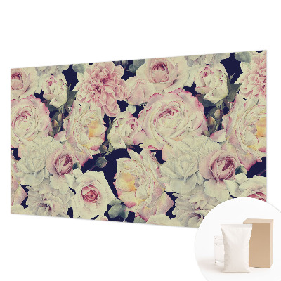 Modern fototapet med motiv af en blomsterbuket