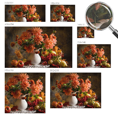 Høj kvalitet fototapet Efterårskomposition