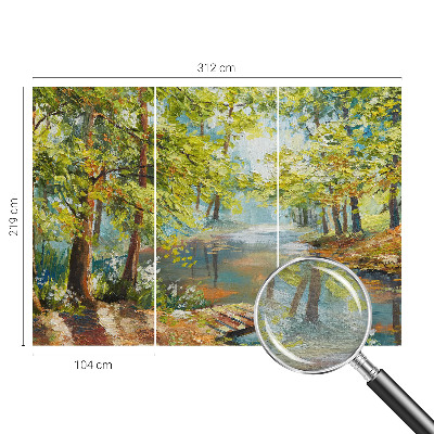 Stor fototapet Idyllisk sø