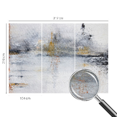 3D fototapet med harmonisk abstrakt motiv
