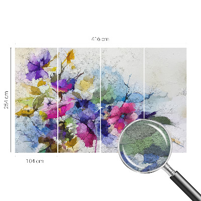 Fototapet Abstrakte blomster