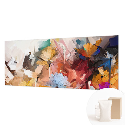 Non-woven fototapet med et abstrakt blomstermotiv
