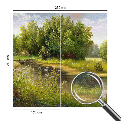Vlies fototapet Landligt landskab