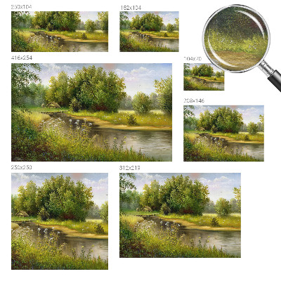 Vlies fototapet Landligt landskab
